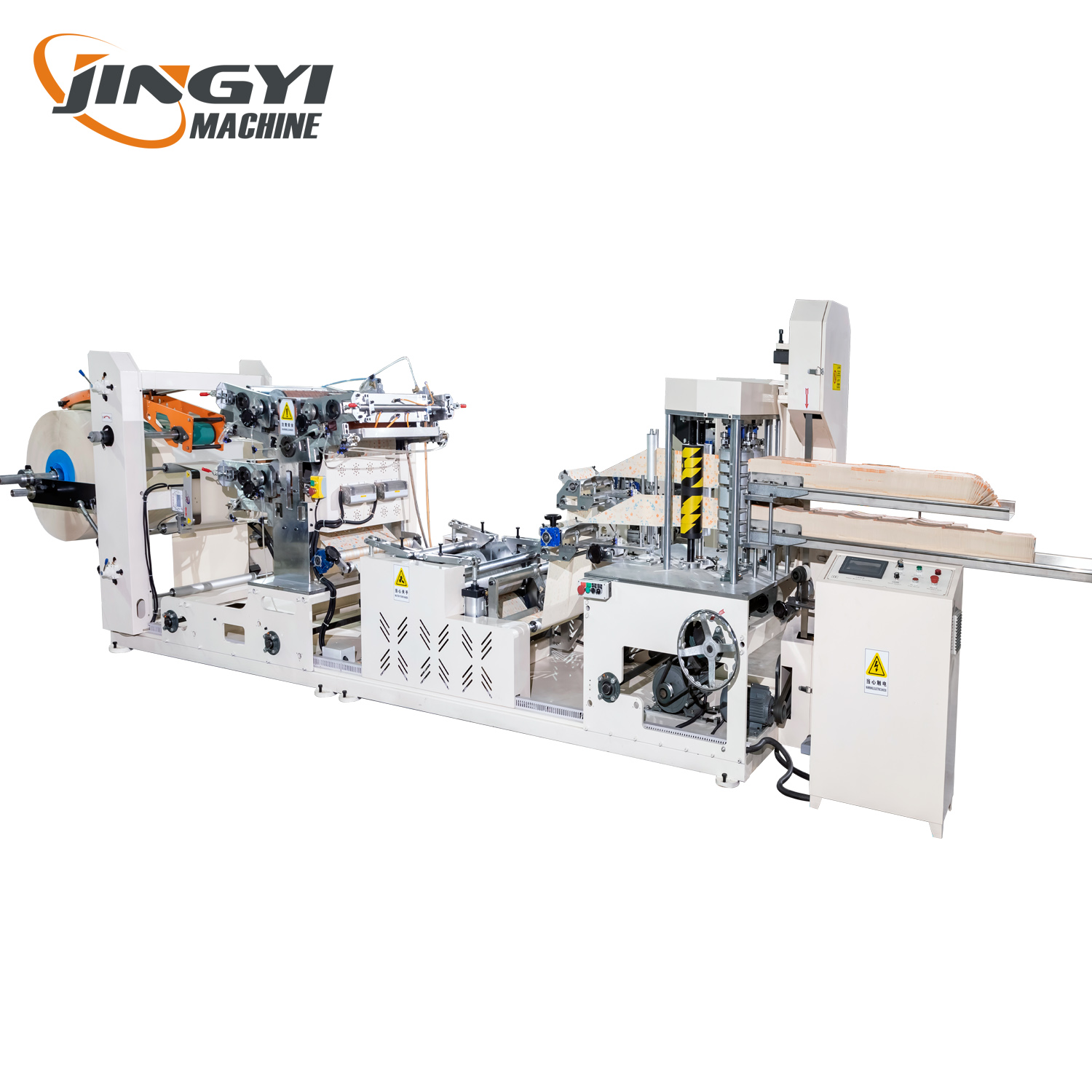 Máquina plegable de papel de servilleta de alta velocidad de 300*300 mm con impresión de 3 colores y 2 en relieve 