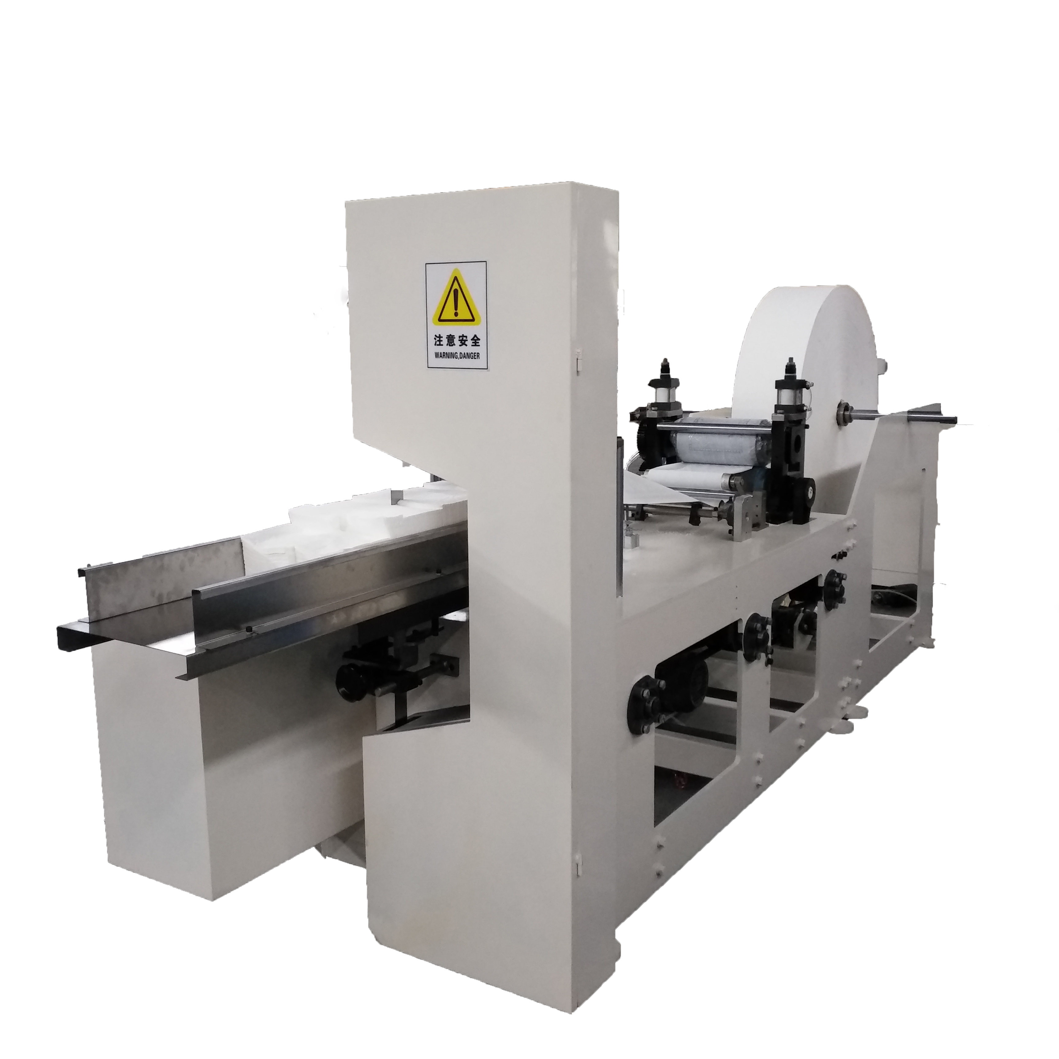Máquina automática de plegado de servilletas de papel tisú con impresión en color